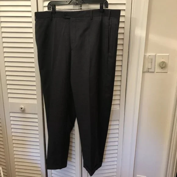 Zanella for Nordstrom men dress pants, 100% wool, cuffed, Bennett, 42